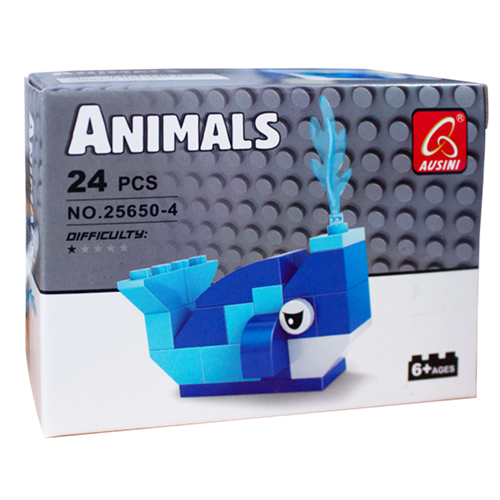 Bán Đồ chơi lắp ráp hình Cá Voi Ausini No.25650-4 (24pcs)