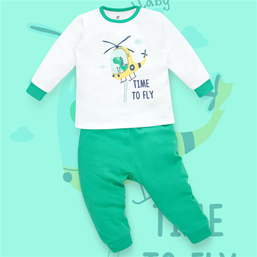 Bán Bộ cài vai dài tay Lullaby NH135B (trắng xanh Green)