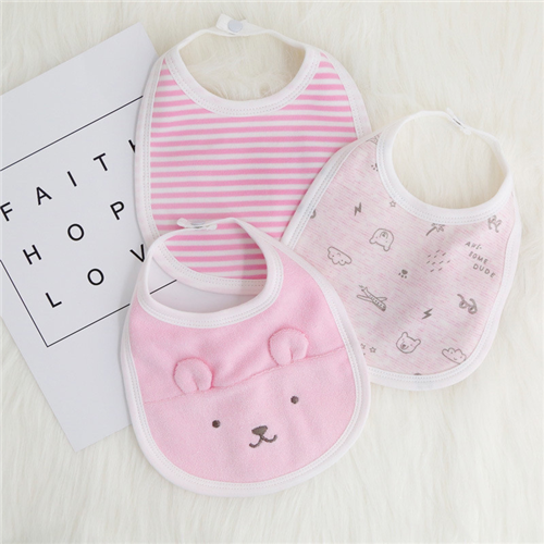Bán Yếm tròn Momcare hình gấu (set 3 chiếc)