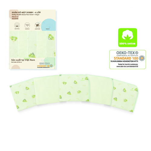 Bán Khăn mặt xô Lullaby Dobby NH86B 4 lớp (5c/set)