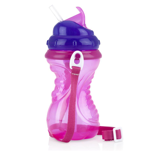 Bán Bình uống nước kèm dây đeo Nuby 420ml (nhiều màu)