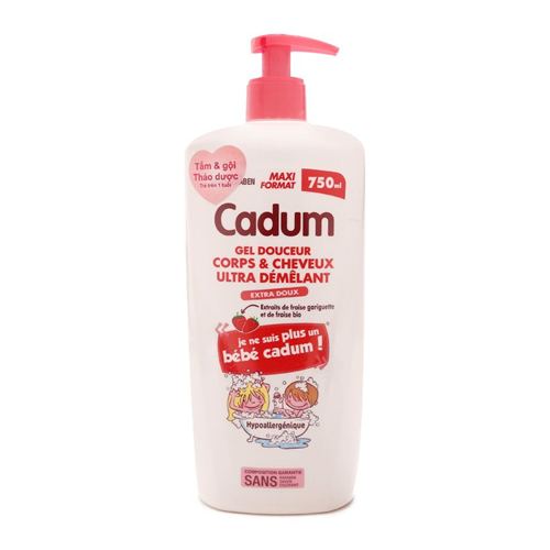 Bán Tắm gội trẻ em Cadum hương dâu (750ml)