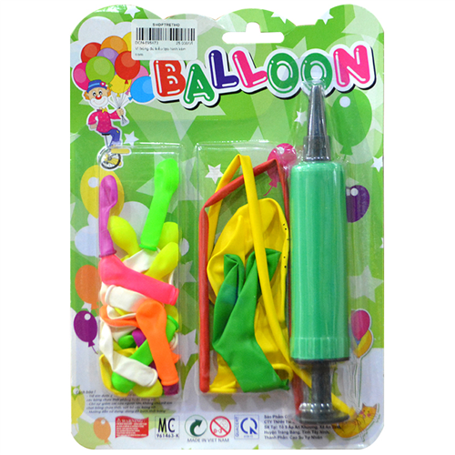 Bán Vỉ bóng đủ kiểu tạo hình kèm bơm Balloon