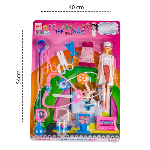Bán Đồ chơi Bác sĩ búp bê thay áo HT7634 (vỉ 54x40cm)