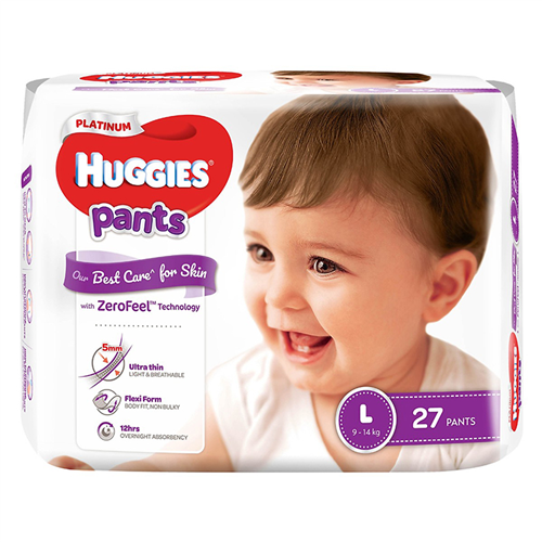 Bán Tã bỉm quần cao cấp Huggies Platinum L27 (9-14kg)