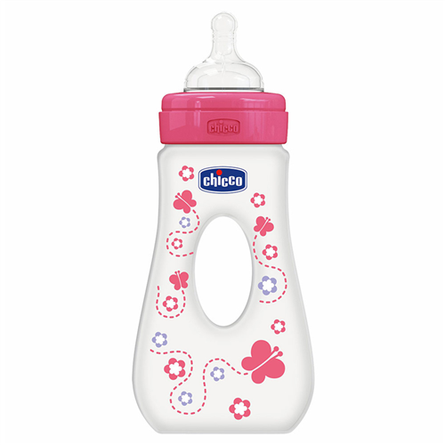 Bán Bình sữa tập uống Chicco núm silicone dòng chảy nhanh