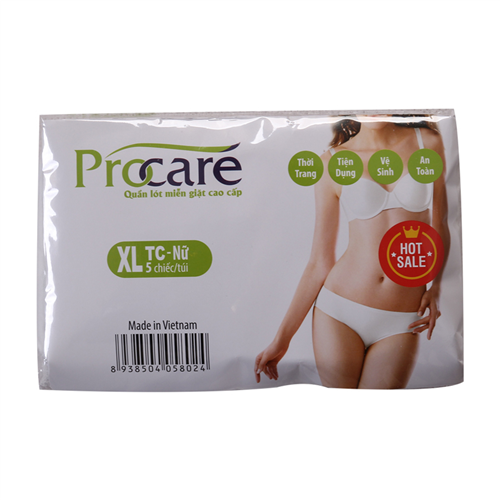 Bán Quần lót cotton Procare (5 chiếc/gói)