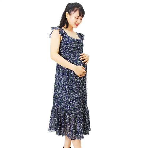 Bán Đầm bầu tay cánh tiên xanh Emum