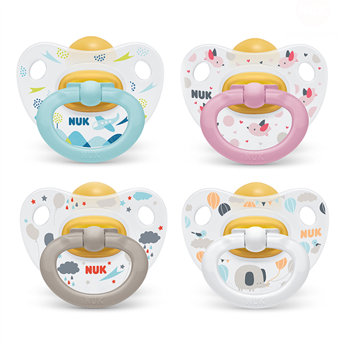 Bán Bộ 2 ty ngậm Nuk Happykids cao su NU32216 (6-18M)