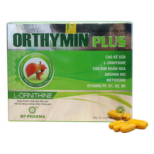 Bán Viên uống bổ gan Orthymin Plus (hộp 12 vỉ x 5 viên)