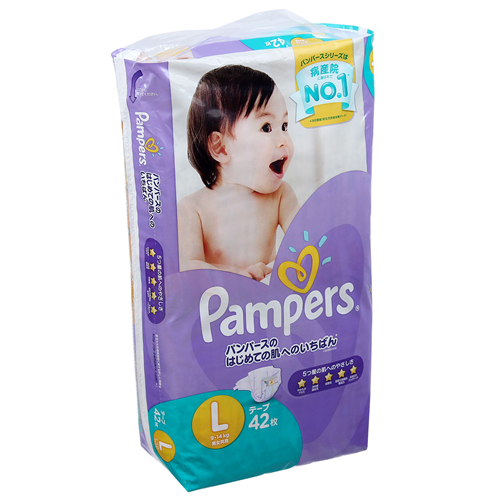 Bán Tã - Bỉm dán Pampers Nhật L42 (cho bé từ 9-14kg)