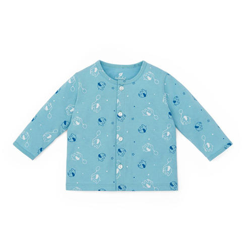 Bán Áo cài giữa tay dài bé trai Lullaby NH48B (xanh voi)