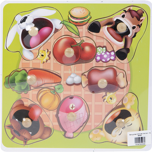Bán Đồ chơi gỗ Toptoys - Bảng nhận hình thức ăn vật nuôi 98325