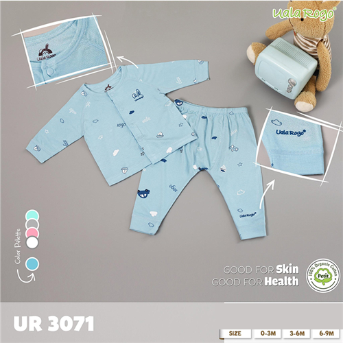 Bán Bộ quần áo sơ sinh cài giữa Petit họa tiết Uala UR3071