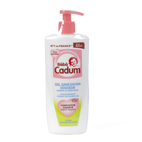 Bán Tắm gội sơ sinh Cadum hương hạnh nhân (400ml)