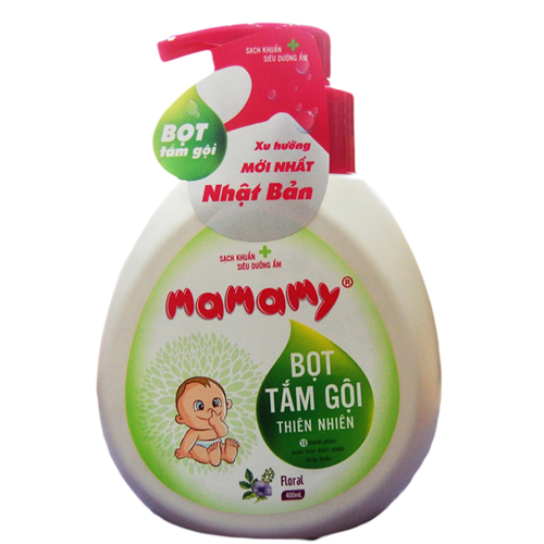 Bán Bọt tắm gội thiên nhiên Mamamy Floral (400ml)