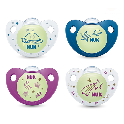 Bán Bộ 2 ty ngậm Nuk Night/Day Silicone NU31880, NU31795 (0M+)