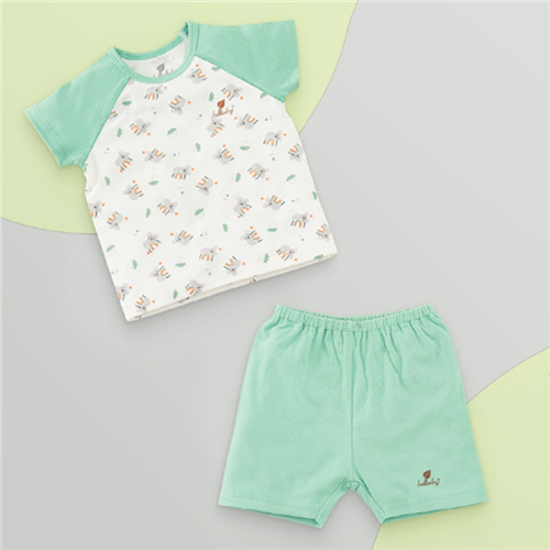 Bán Bộ bé trai cộc tay raglan Lullaby NH651P (trắng)