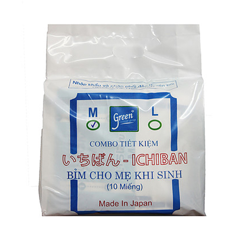 Bán Combo bỉm cho mẹ đi sinh Ichiban - gói tiết kiệm (10 miếng)