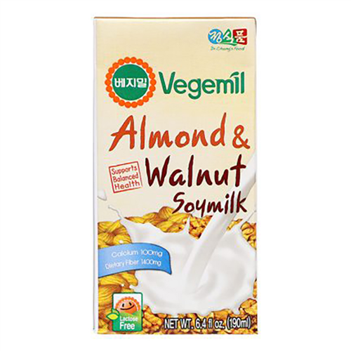 Bán Sữa đậu nành vị hạnh nhân và óc chó Vegemil 190ml (hộp)