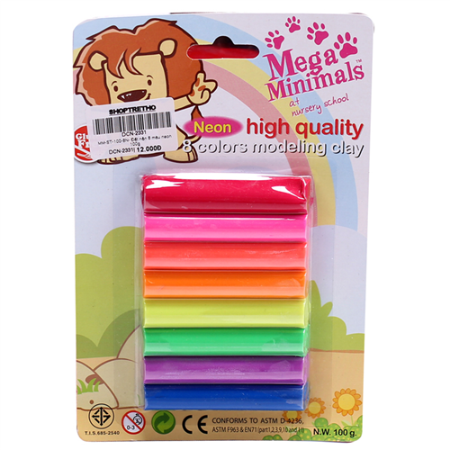 Bán Đất nặn Mega Minimals 8 màu neon
