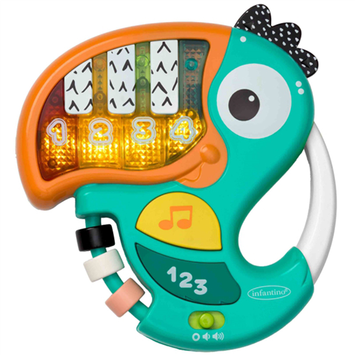 Bán Đồ chơi đàn piano Infantino 212011N hình chú vẹt ngộ nghĩnh