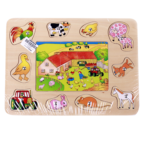 Bán Đồ chơi gỗ toptoys - Bảng câu ghép hình nông trại 98169A