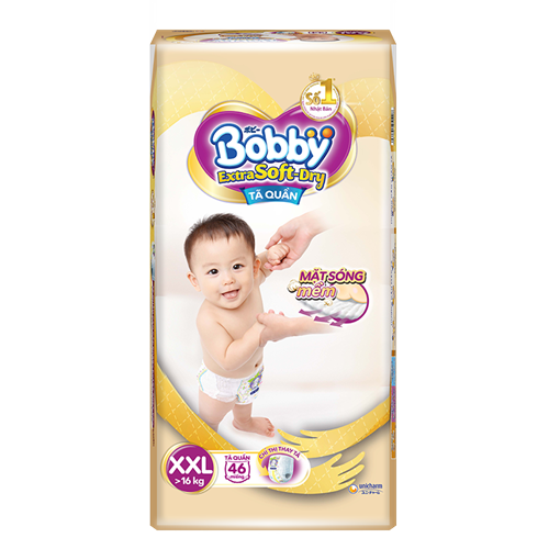 Bán Tã Bỉm quần Bobby Extra Soft Dry XXL46 (>16kg)