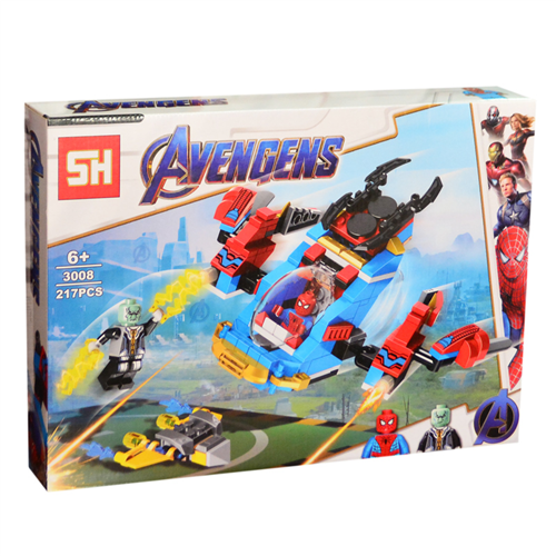 Bán Hộp lắp ráp Avengers người nhện 217pcs 3008