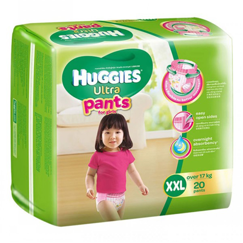 Bán Tã - bỉm quần cao cấp Huggies Ultra XXL20 (gái)