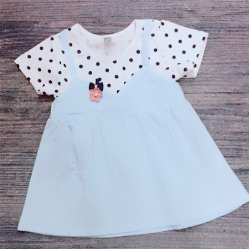 Bán Váy chấm bi 8018 cho bé gái (6-24M)