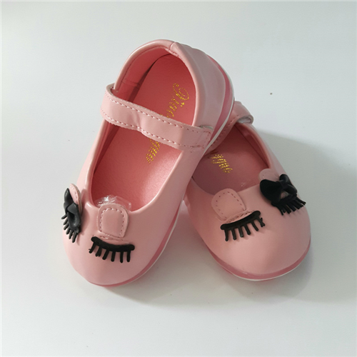 Bán Giày búp bê họa tiết mắt ngủ bé gái (1-3T)