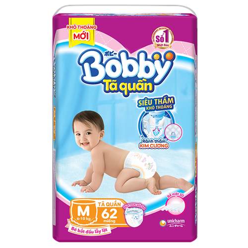 Bán Tã Bỉm quần Bobby M62 (6-10kg)