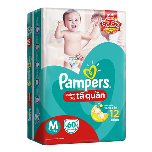 Bán Tã - Bỉm quần Pampers M60 (7-12kg)