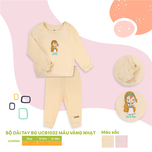 Bán Bộ dài tay Uri&Finn BG UCB1032 (vàng nhạt)