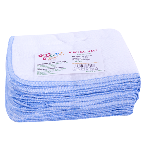 Bán Khăn sữa 4 lớp cao cấp Thanh Xuân ( 28 x 32cm)