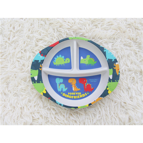 Bán Khay ăn sợi tre đế silicon hít chống lật Royal Care