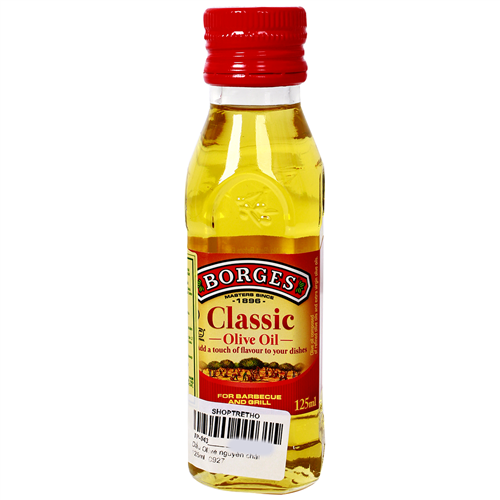 Bán Dầu Ôliu Borges nguyên chất 125ml