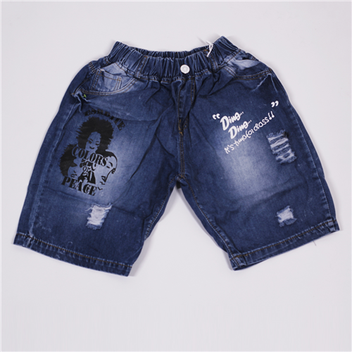 Bán Quần jean ngố bé trai in chữ (3-9T)
