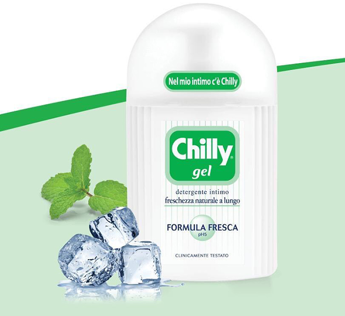 Dung dich ve sinh phu nu Chilly  gel huong bac ha tuoi mat 200ml