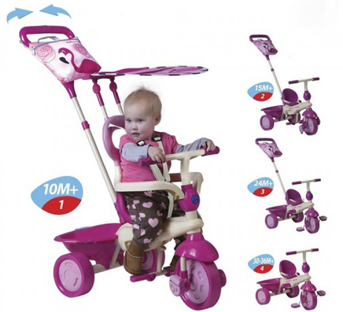 Xe 3 bánh cảm ứng Smart Trike 4 trong 1