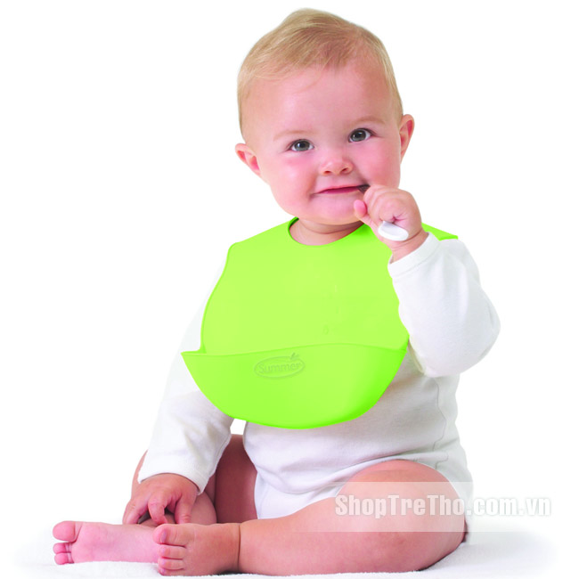 Yếm ăn cho bé Summer Bibbity Green