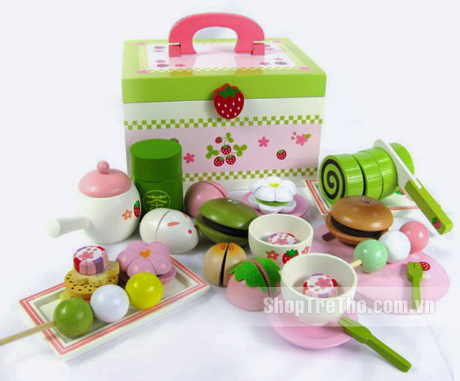 Bộ đồ chơi tiệc trà xanh Mother Garden 090S