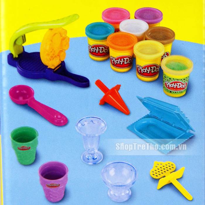 bộ làm kem sắc màu Playdoh Scoops 'n Treats