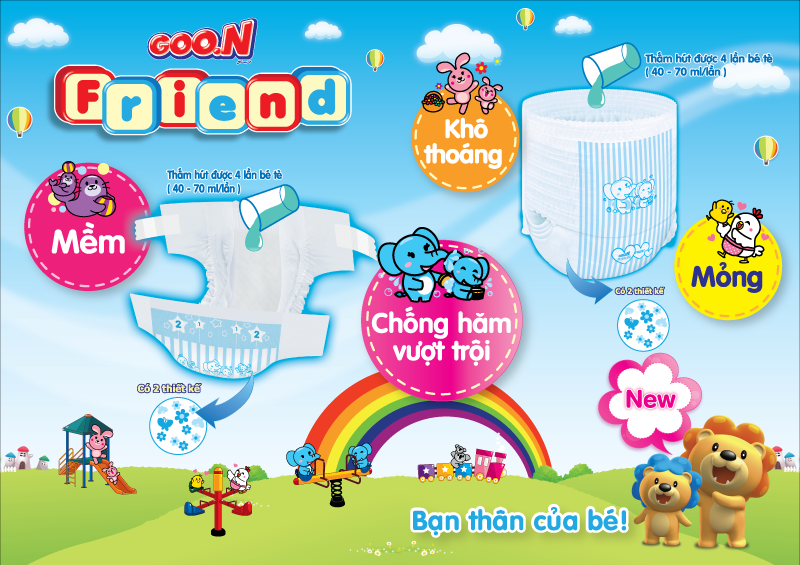 Bỉm quần Goon Friend M20 cho bé