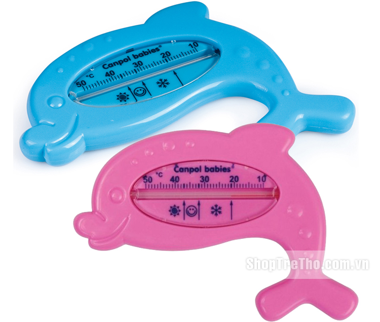 Đo nhiệt độ nước tắm cho bé Canpol 2/782 hình cá heo