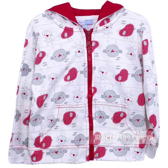 Áo khoác nỉ Thái in hình gà (12-24M) X7-21