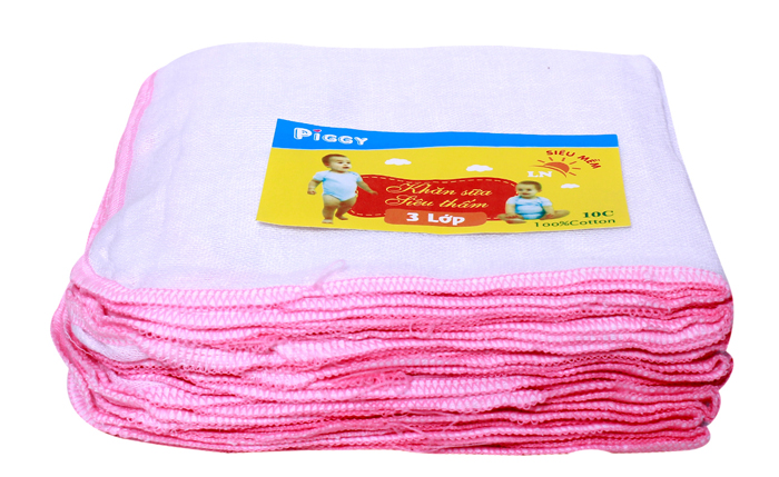 Khăn sữa cho bé 3 lớp to (LN)