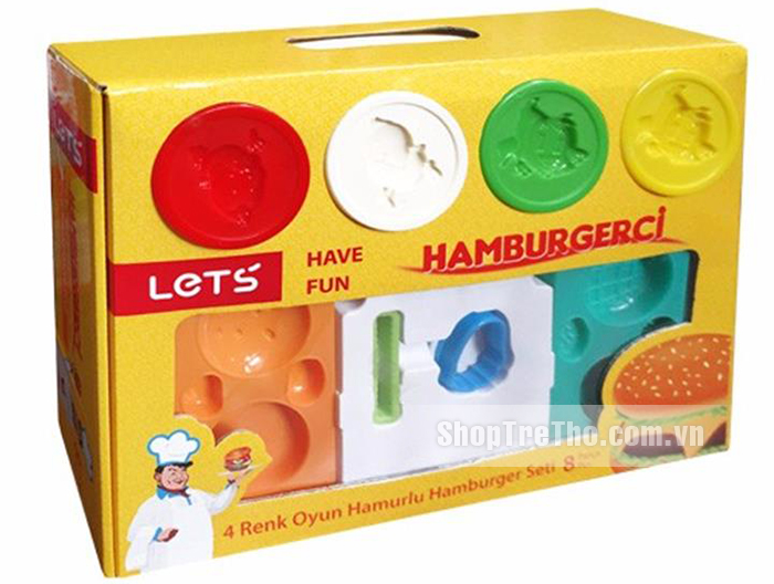 Bộ đồ chơi đất nặn Hamburger