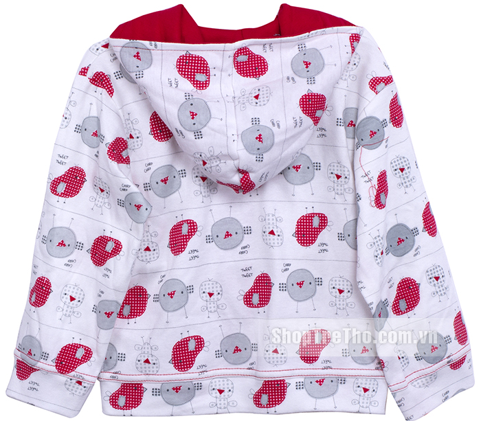 Áo khoác nỉ Thái in hình gà (12-24M) X7-21